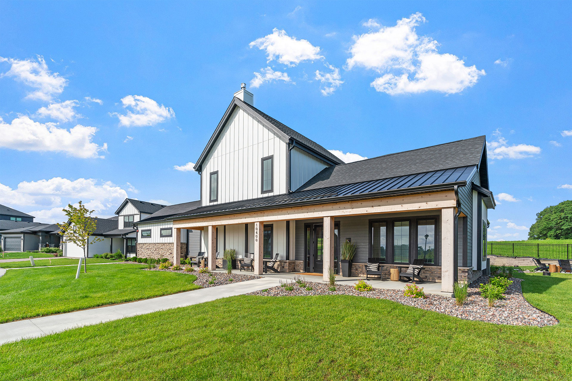 front exterior of the community clubhouse